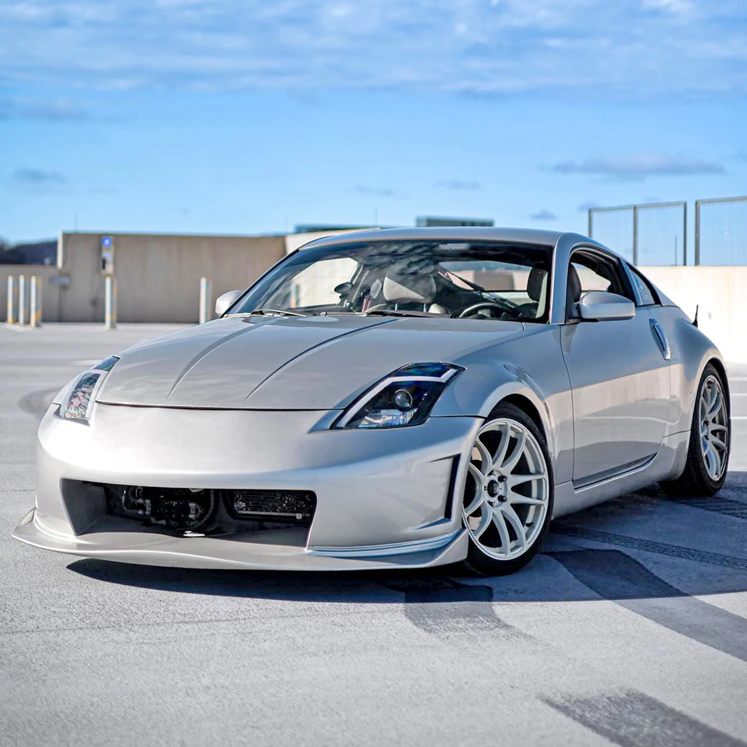 2003-2005 Nissan 350Z Turn Signal Animated LED Bar Projector Headlights Black - Image 9