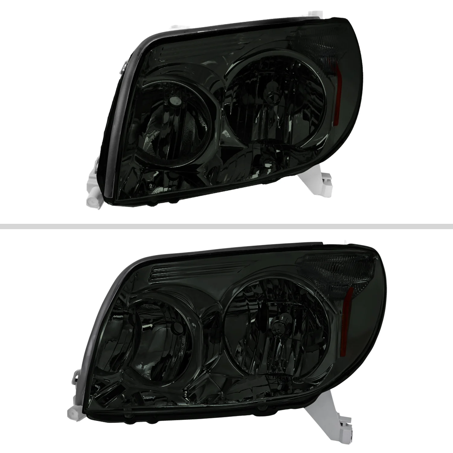 2003-2005 Toyota 4Runner Factory Style Headlights Chrome Housing/Smoke Lens - Image 2
