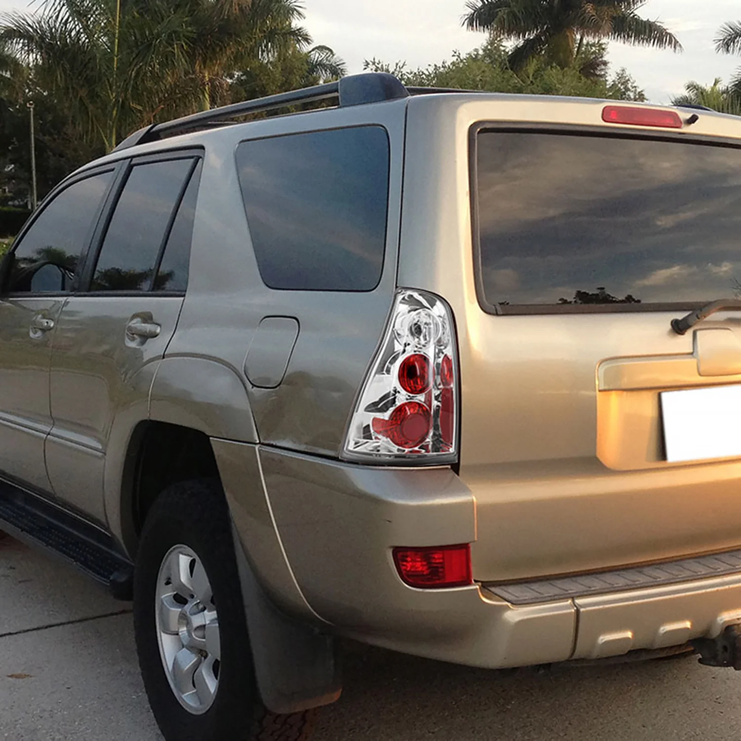2003-2005 Toyota 4Runner Tail Lights Chrome Housing/Clear Lens - Image 10