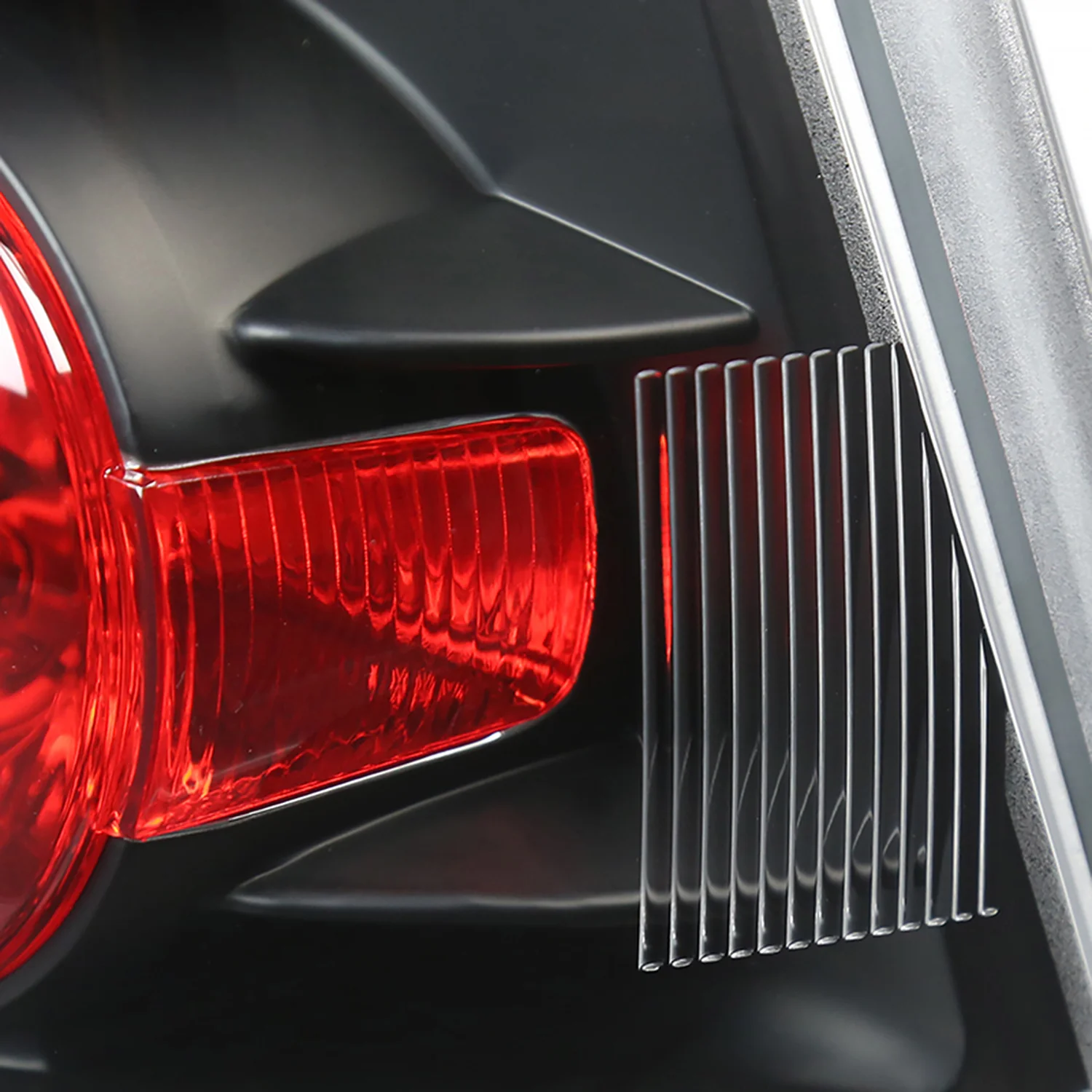 2003-2005 Toyota 4Runner Tail Lights Matte Black Housing/Clear Lens - Image 6