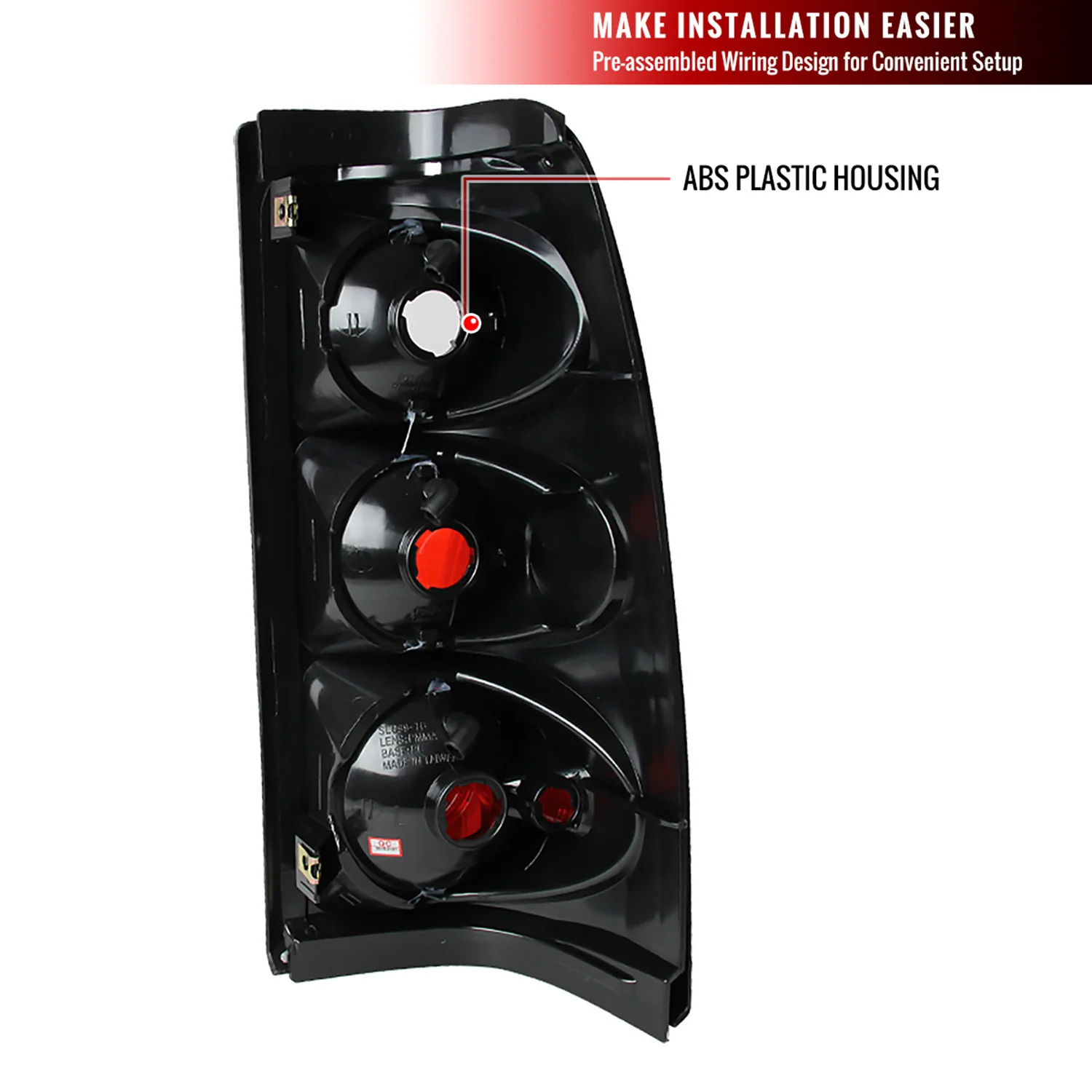 2003-2006 Chevrolet Silverado Tail Lights Glossy Black Housing/Smoke Lens - Image 9