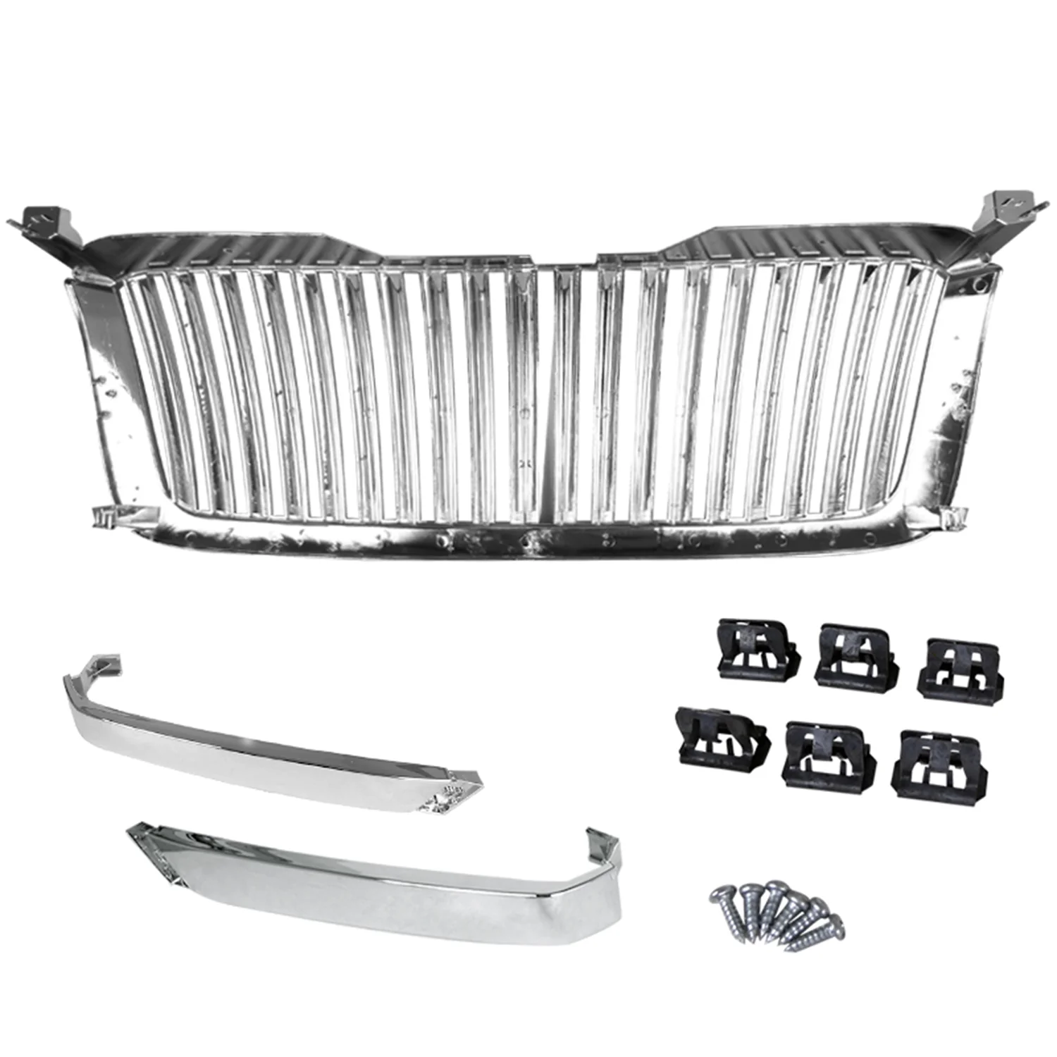 2003-2006 Chevy Silverado/Avalanche Chrome ABS Conversion Vertical Grille - Image 9