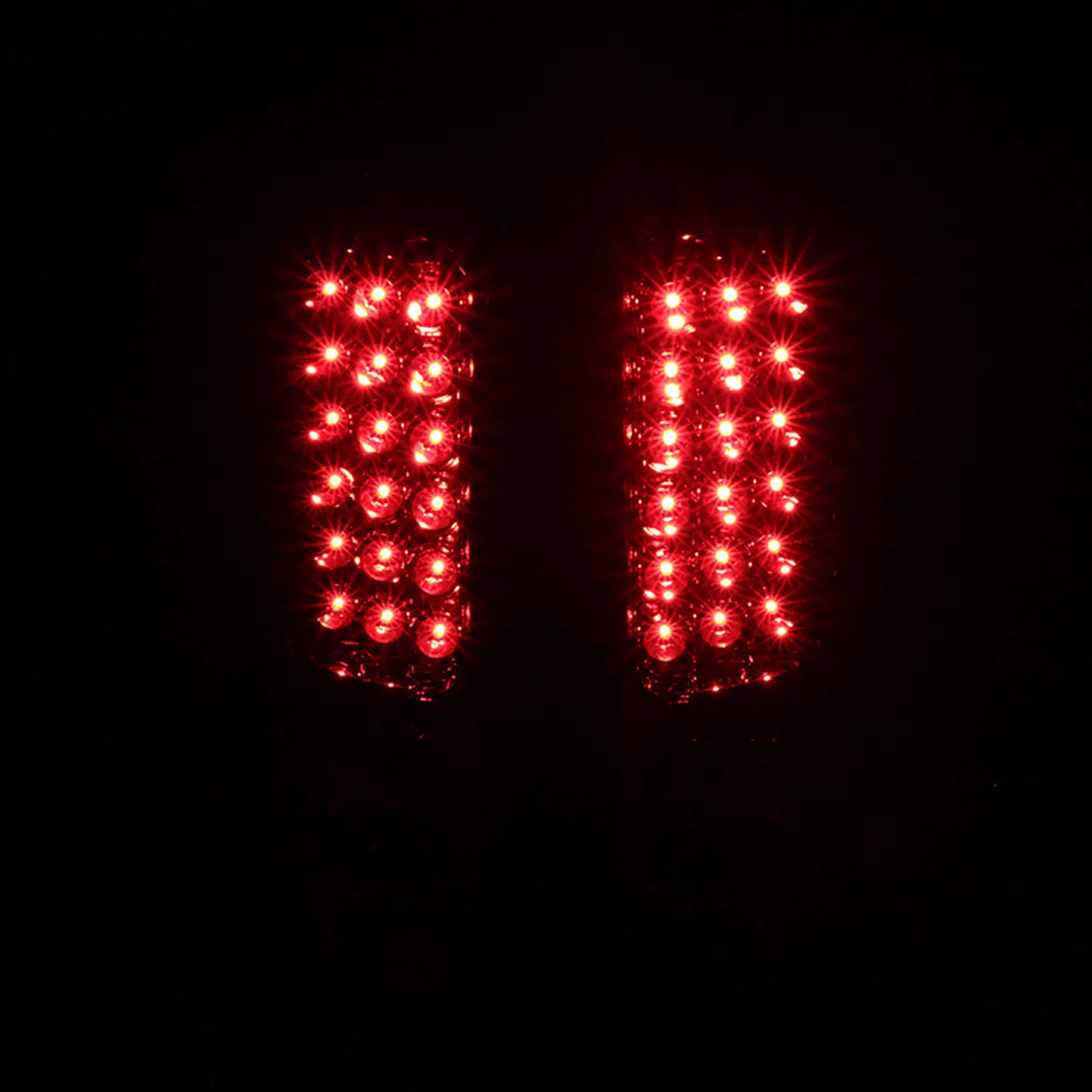 2003-2006 Chevy Silverado LED Tail Lights Chrome Housing/Red Clear Lens - Image 2