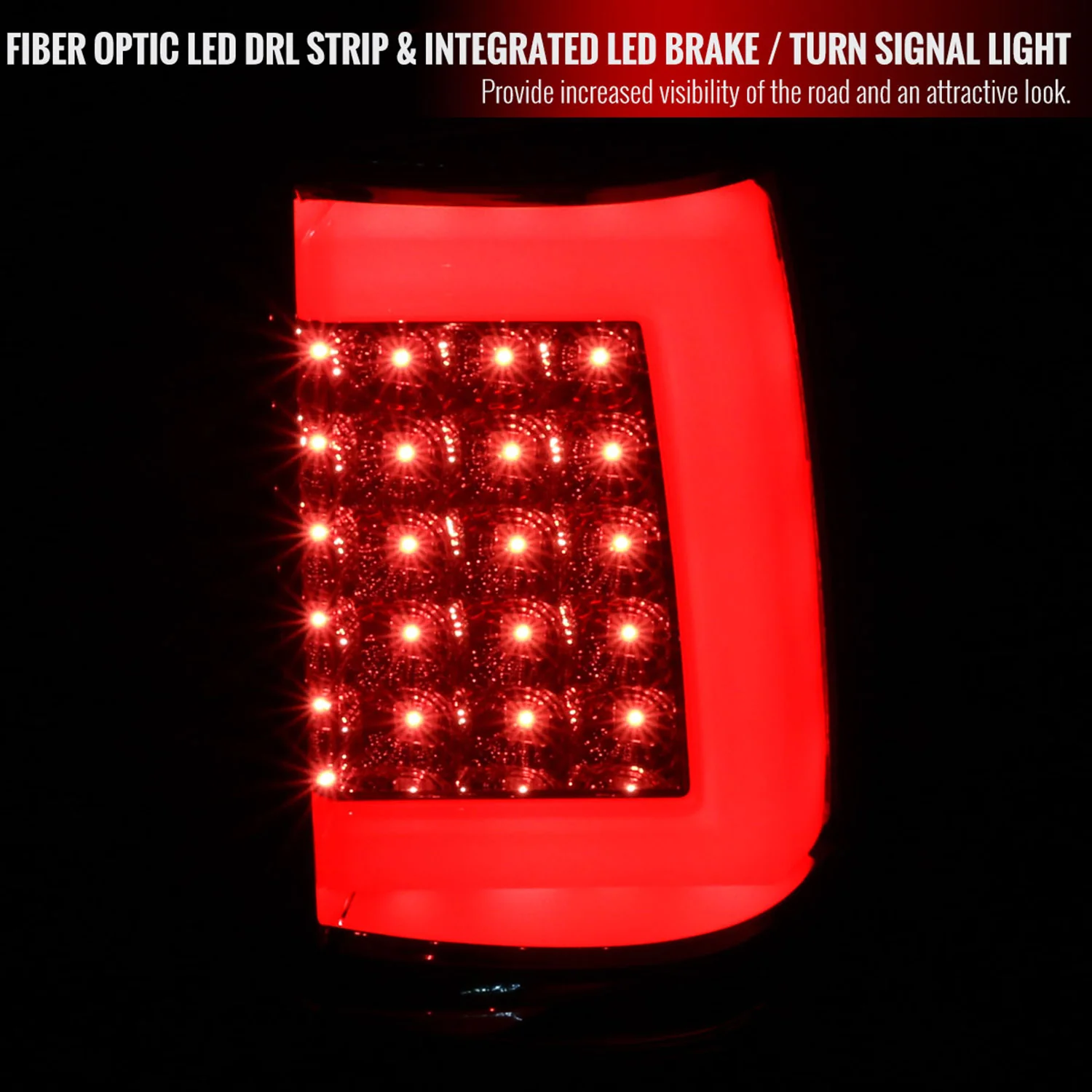 2003-2006 Chevy Silverado LED Tail Lights - G2 Chrome Housing/Smoke Lens - Image 2