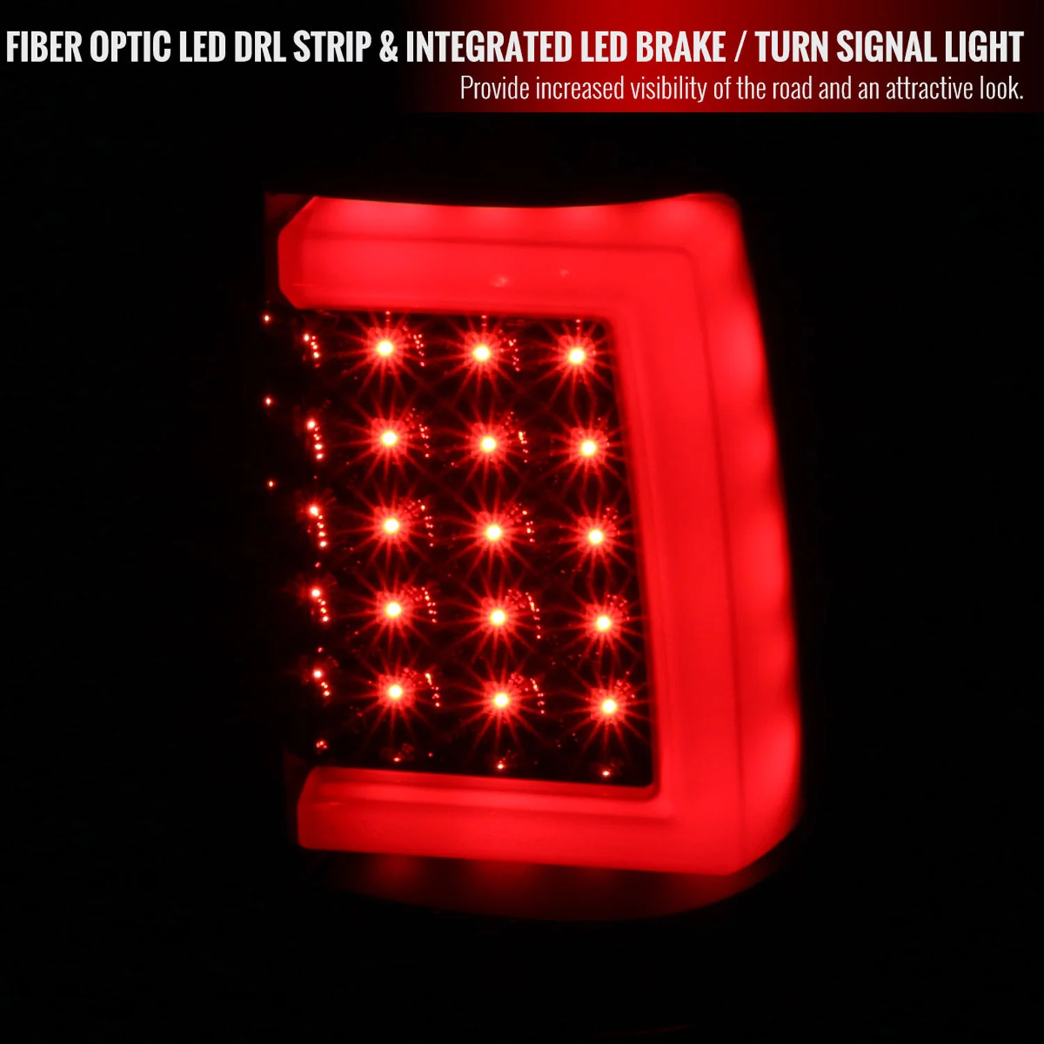2003-2006 Chevy Silverado LED Tail Lights - G2 Jet Black Housing/Clear Lens - Image 2