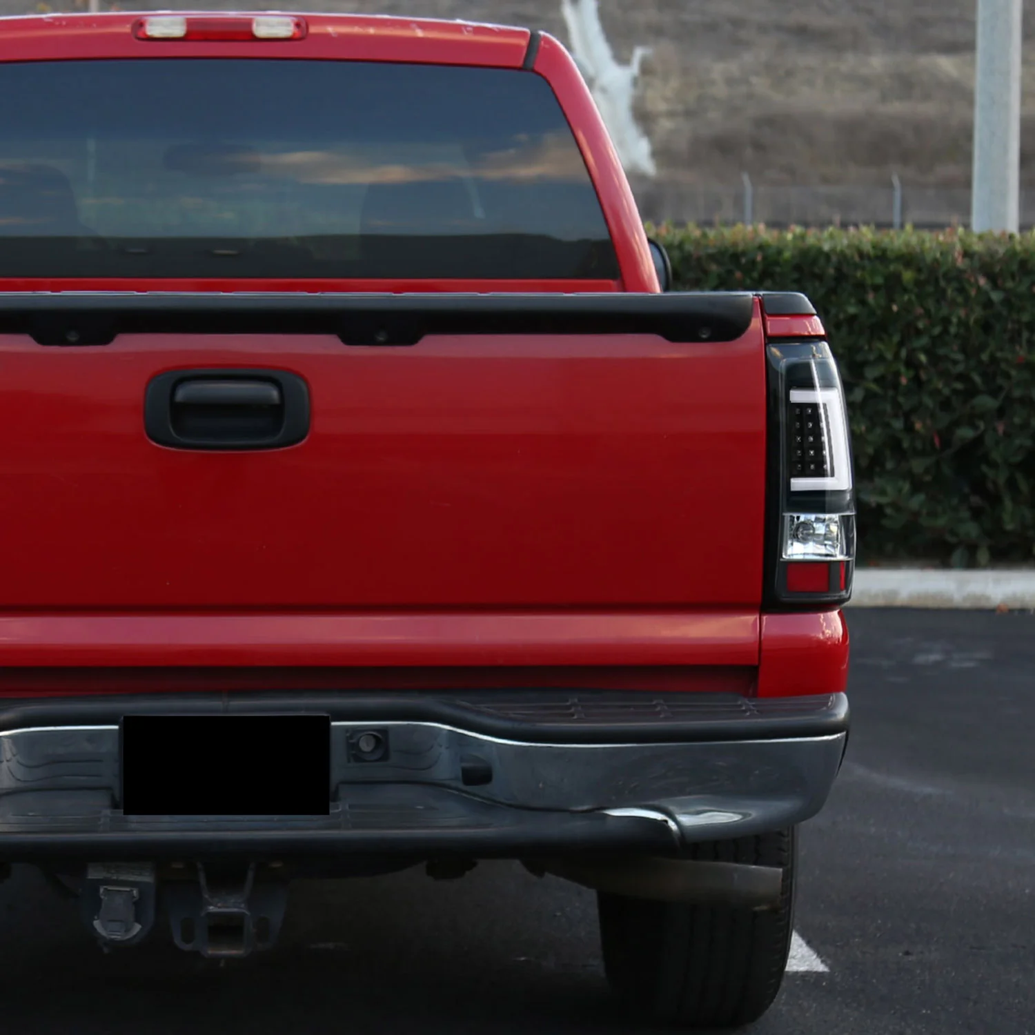 2003-2006 Chevy Silverado LED Tail Lights - G2 Matte Black/Clear Lens - Image 10