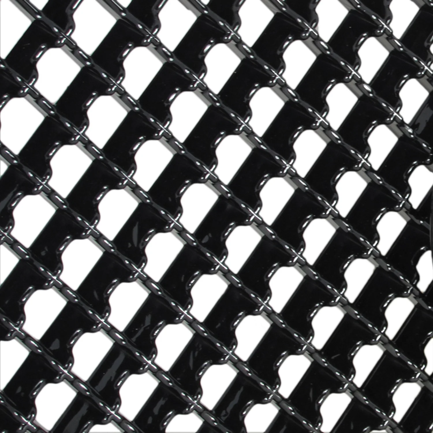 2003-2007 Cadillac CTS Glossy Black ABS Mesh Grille - Image 2