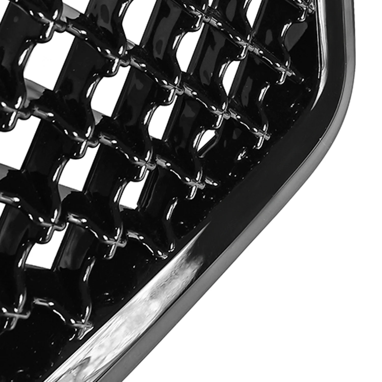 2003-2007 Cadillac CTS Glossy Black ABS Mesh Grille - Image 3