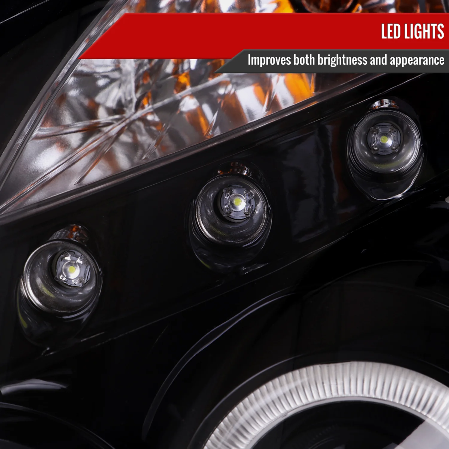 2003-2007 Infiniti G35 Coupe Dual Halo Projector Headlights Glossy Black/Smoke - Image 5