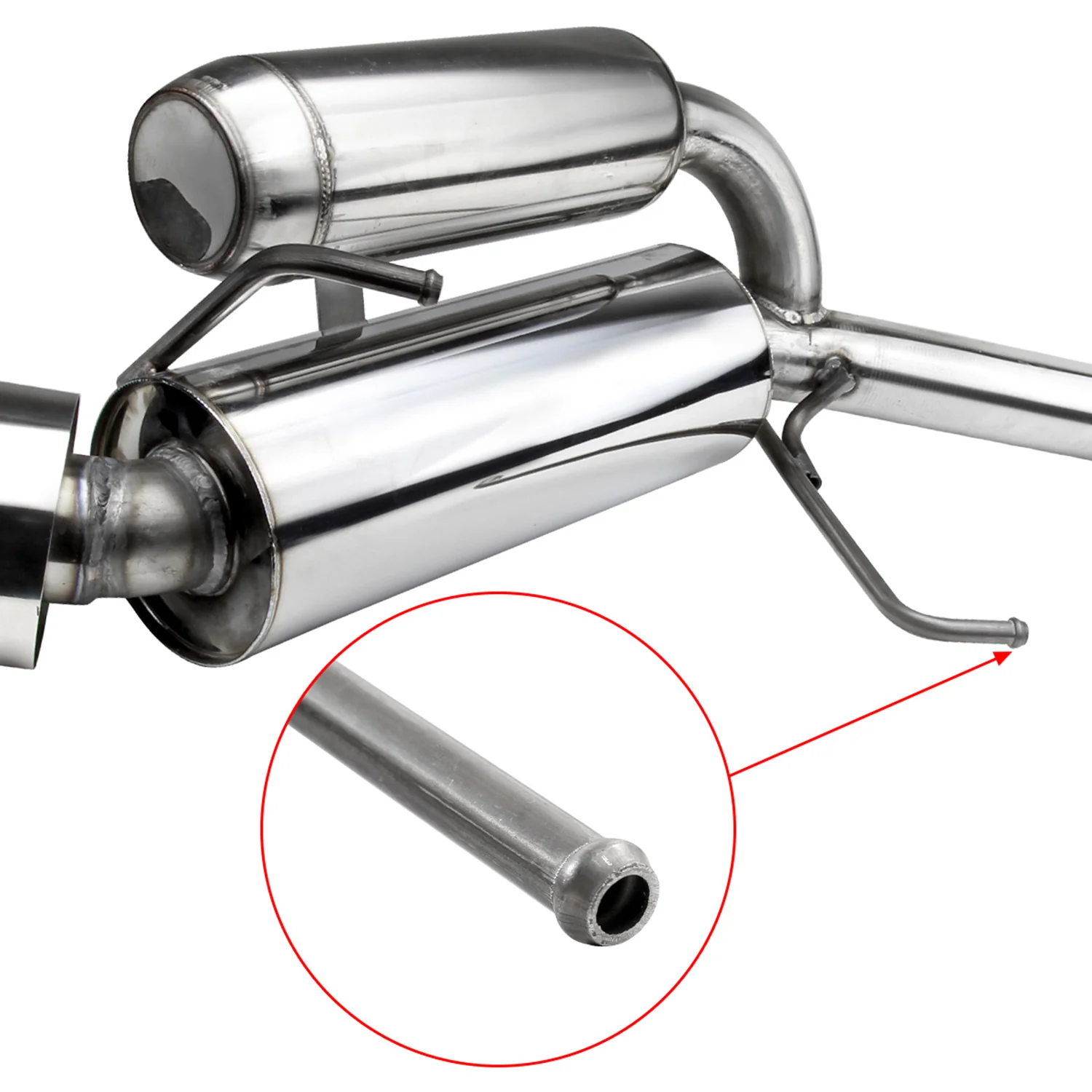 2003-2009 Nissan 350Z Coupe/Convertible Steel Dual Catback Exhaust Burnt Tips - Image 6