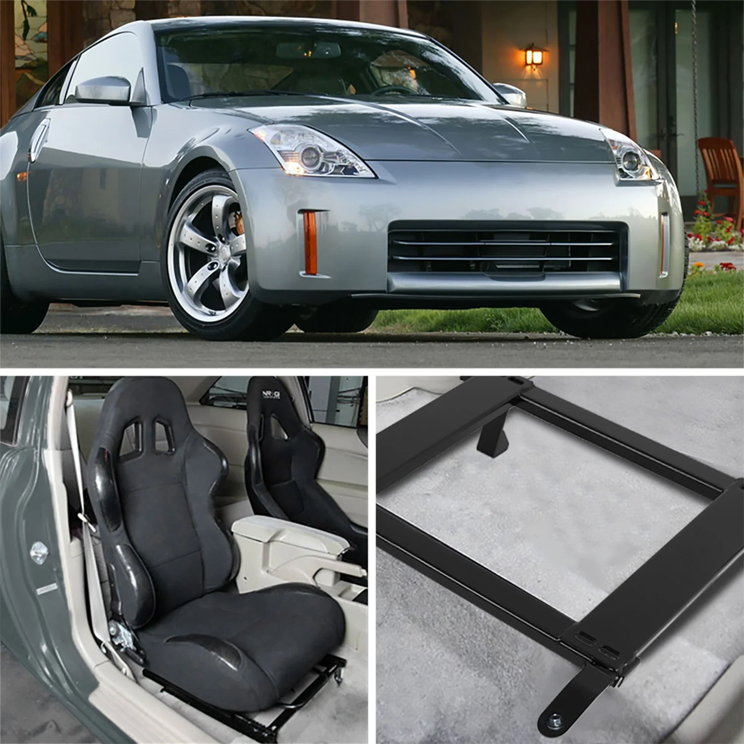2003-2009 Nissan 350Z Tensile Steel Racing Seat Mounting Brackets - 2PCS - Image 9