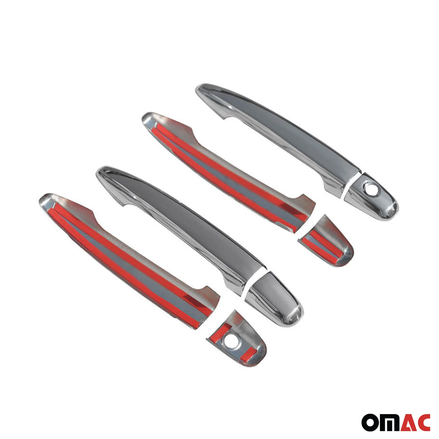 2003-2009 Toyota 4Runner Door Handle Cover Protector Stainless Steel Chrome 8Pcs - Image 5