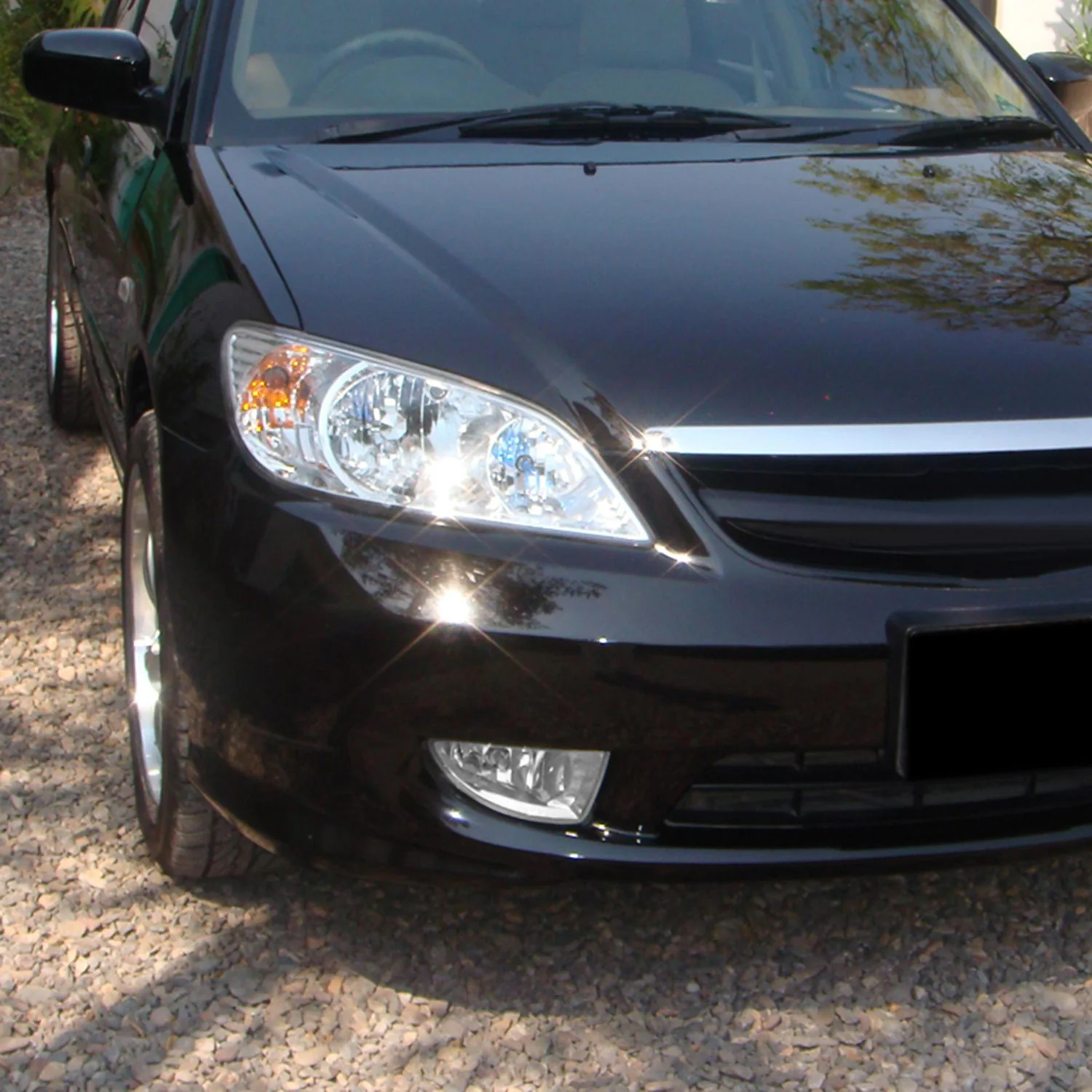 2004-2005 Honda Civic Coupe/Sedan H11 Fog Lights Kit - HZ Chrome/Clear Lens - Image 10