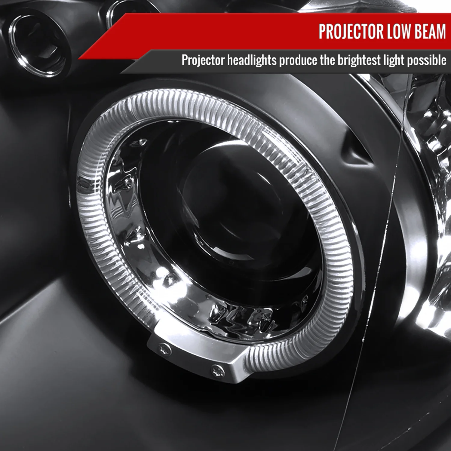2004-2005 Subaru Impreza WRX/STI Outback Dual Halo Projector Headlights Black - Image 3