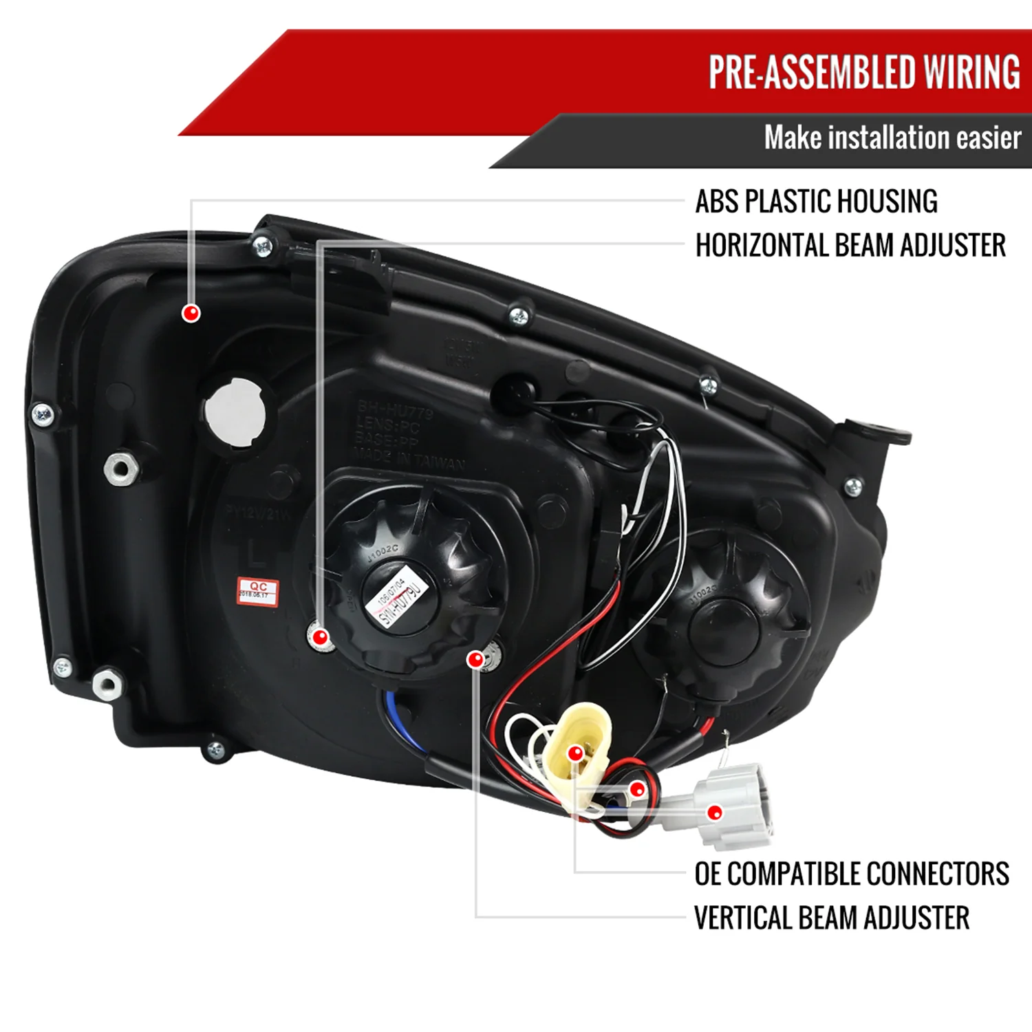 2004-2005 Subaru Impreza WRX/STI Outback Dual Halo Projector Headlights Chrome - Image 8