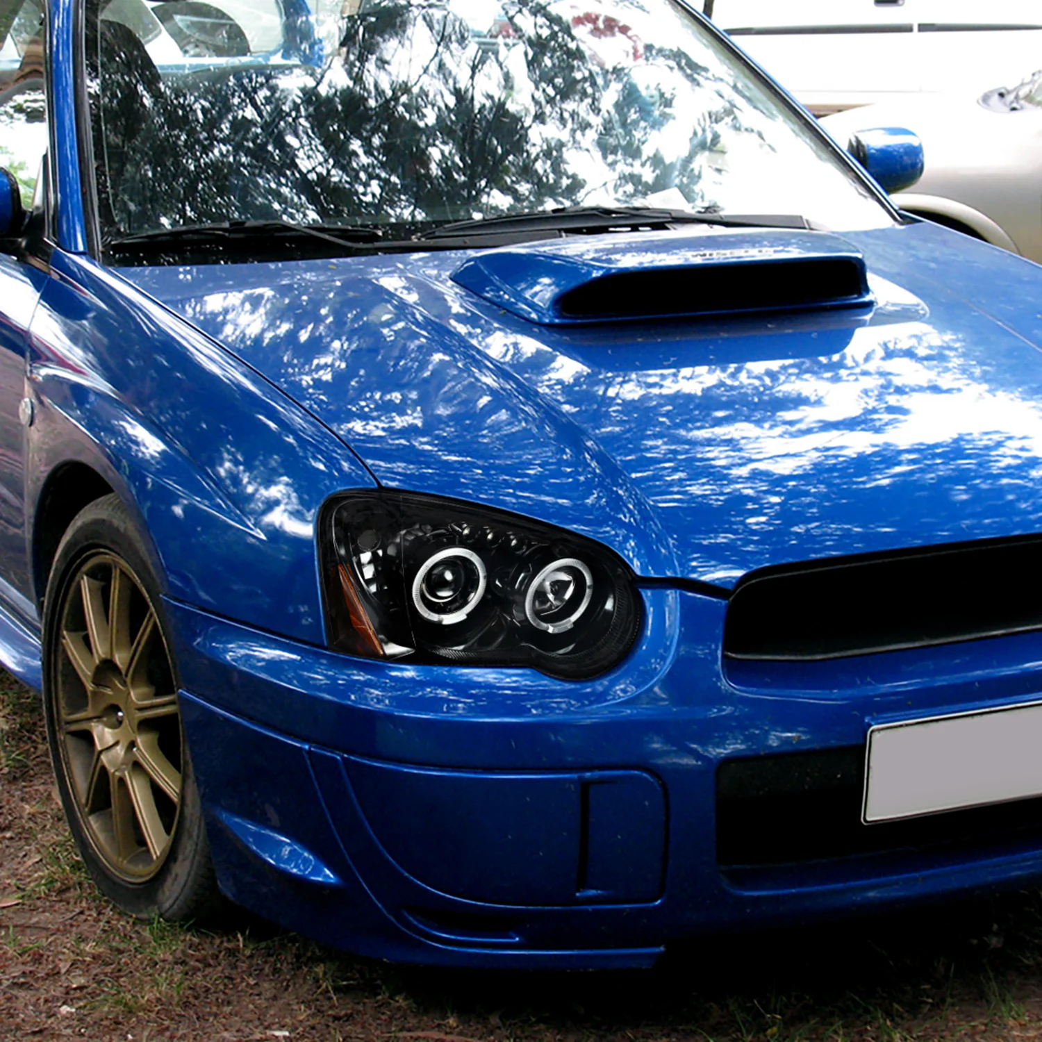 2004-2005 Subaru Impreza WRX/STI Outback Projector Headlights Jet Black - Image 10