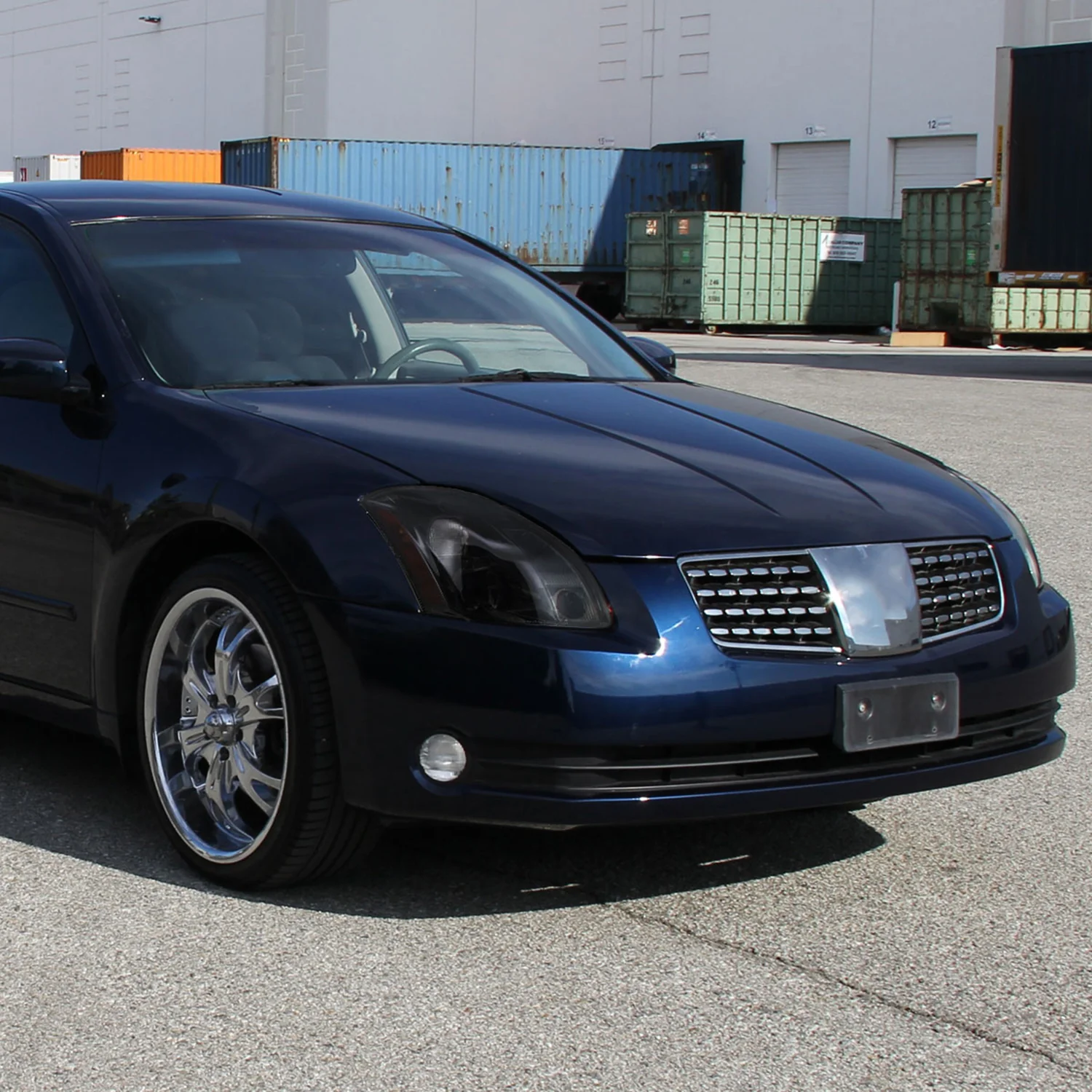 2004-2006 Nissan Maxima Projector Headlights w/ Amber Reflectors Chrome/Smoke - Image 9