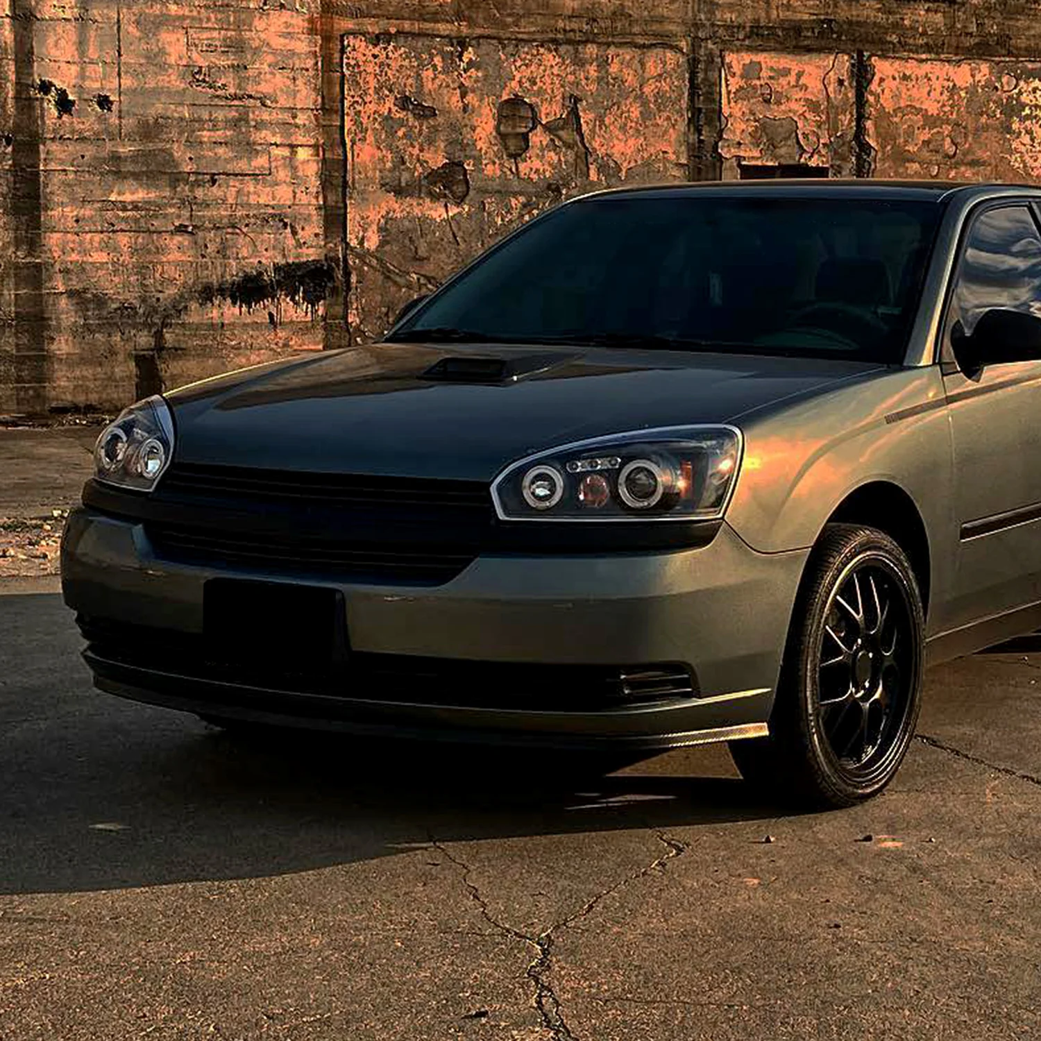 2004-2007 Chevy Malibu Dual Halo Projector Headlights Matte Black/Clear Lens - Image 8