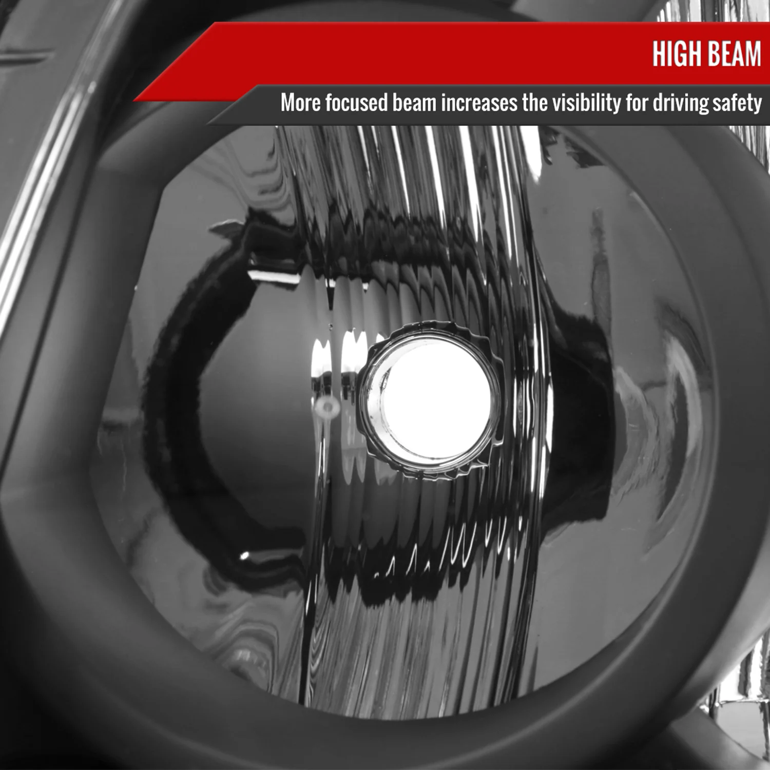 2004-2007 Toyota Highlander Factory Style Headlights Matte Black/Clear Lens - Image 4