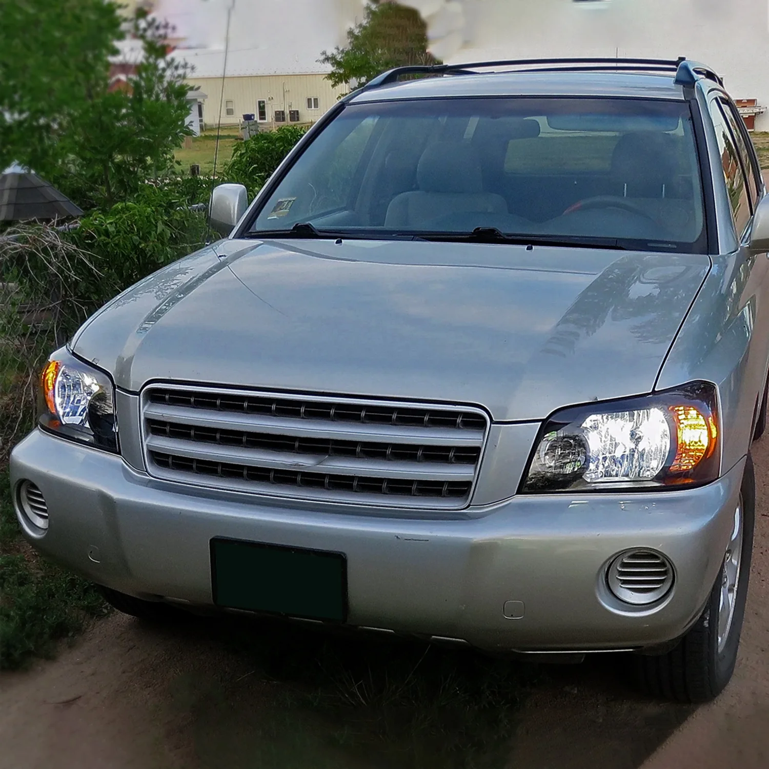2004-2007 Toyota Highlander Factory Style Headlights Matte Black/Clear Lens - Image 9