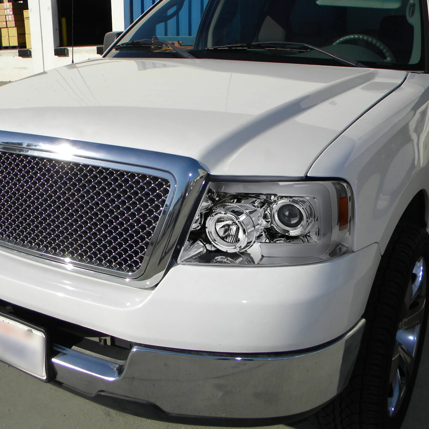 2004-2008 Ford F-150/ 06-2008 Lincoln Mark LT LED Switchback Headlights Chrome - Image 9