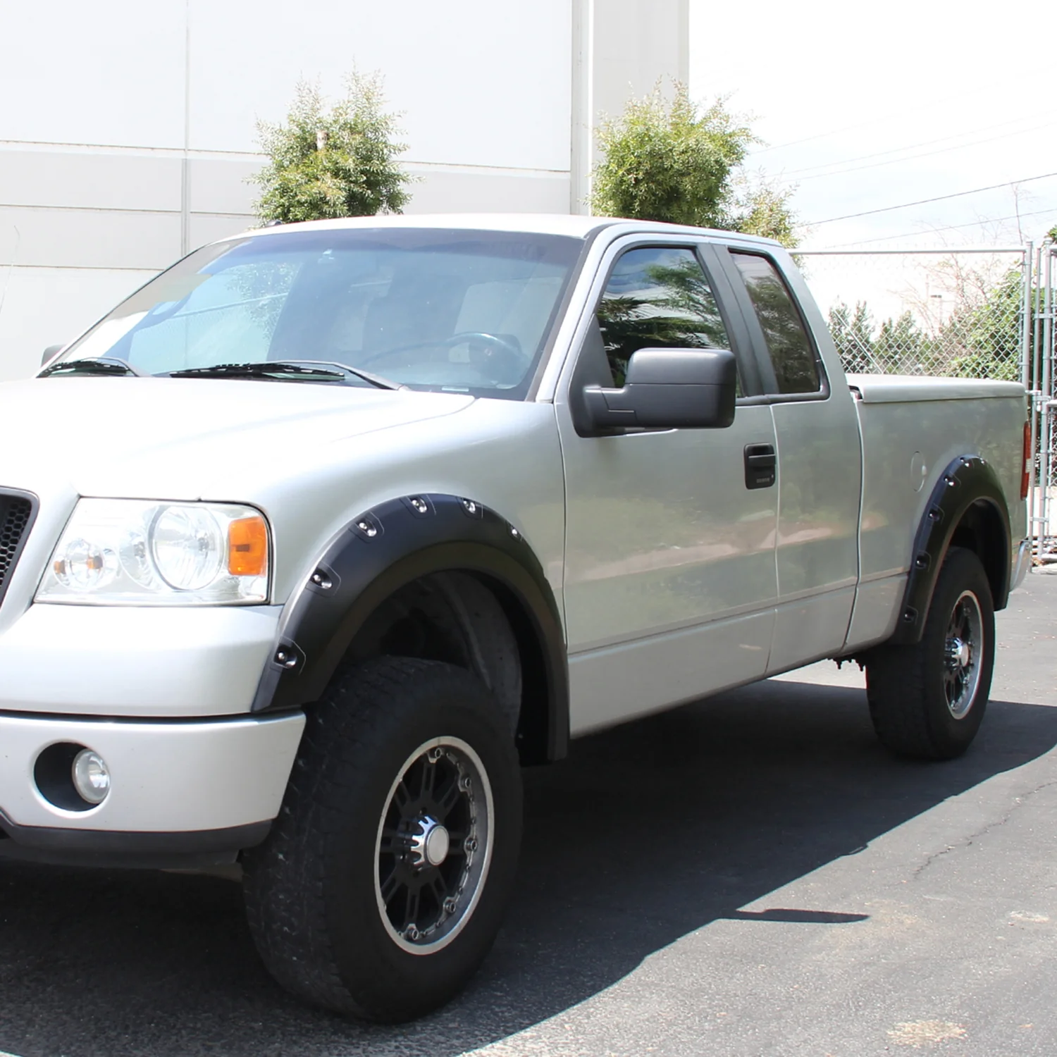 2004-2008 Ford F-150/ 07-2008 Lincoln Mark LT Smooth Rivet Style Fender Flares - Image 10