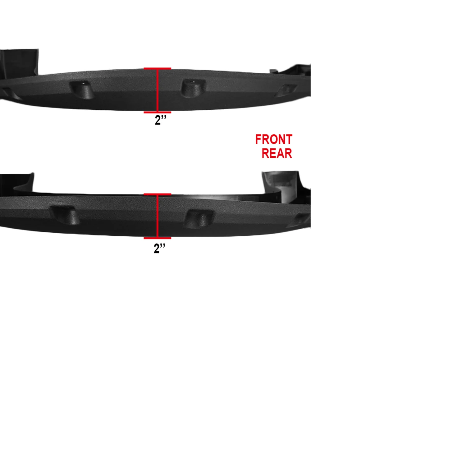 2004-2008 Ford F-150/07-2008 Lincoln Mark LT Textured Rivet Style Fender Flares - Image 3