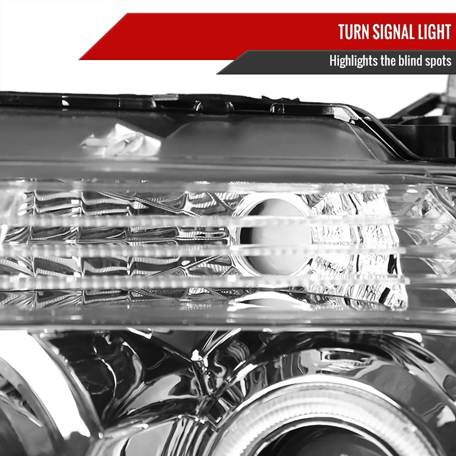 2004-2008 Ford F-150/ 2006-2008 Lincoln Mark LT Dual Halo Headlights LED Light - Image 6