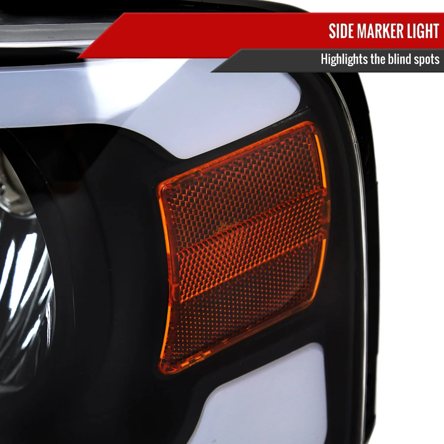 2004-2008 Ford F-150/ 2006-2008 Lincoln Mark LT LED Factory Headlights Black - Image 6