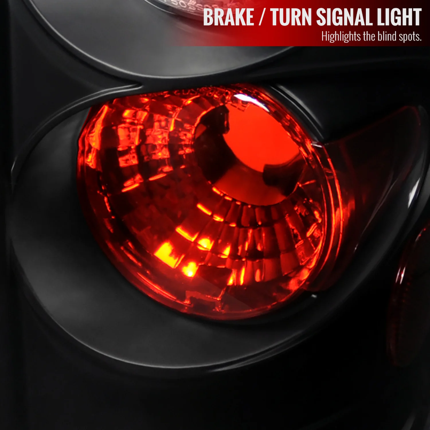 2004-2008 Ford F-150 Styleside Tail Lights Matte Black Housing/Clear Lens - Image 3