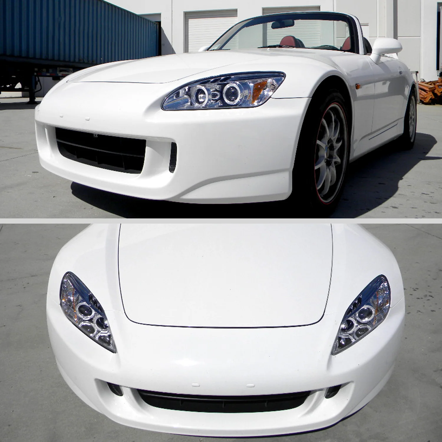 2004-2009 Honda S2000 AP2 Dual Halo Projector Headlights Chrome/Clear Lens - Image 9
