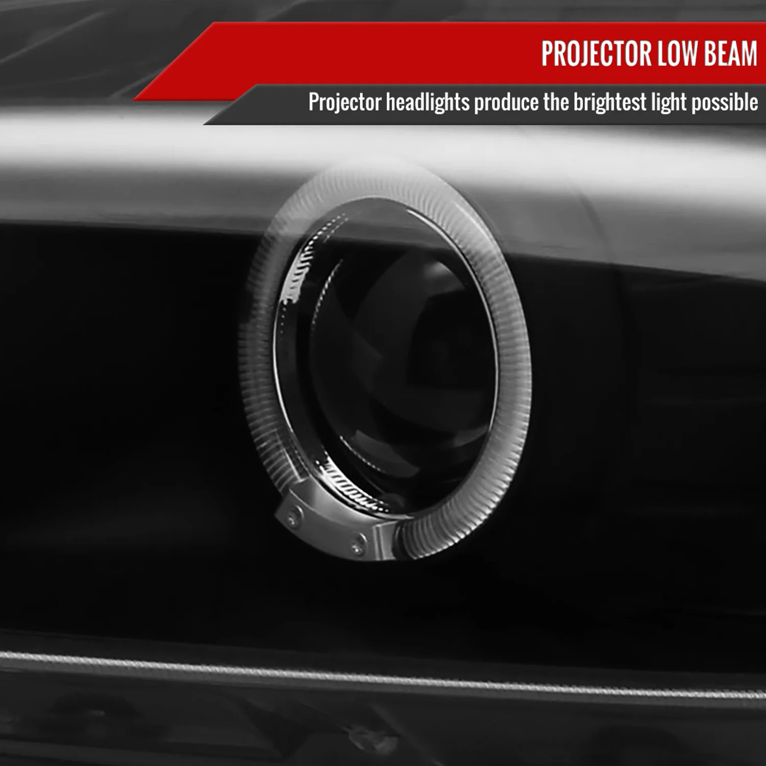 2004-2009 Honda S2000 AP2 Dual Halo Projector Headlights Matte Black/Clear - Image 4