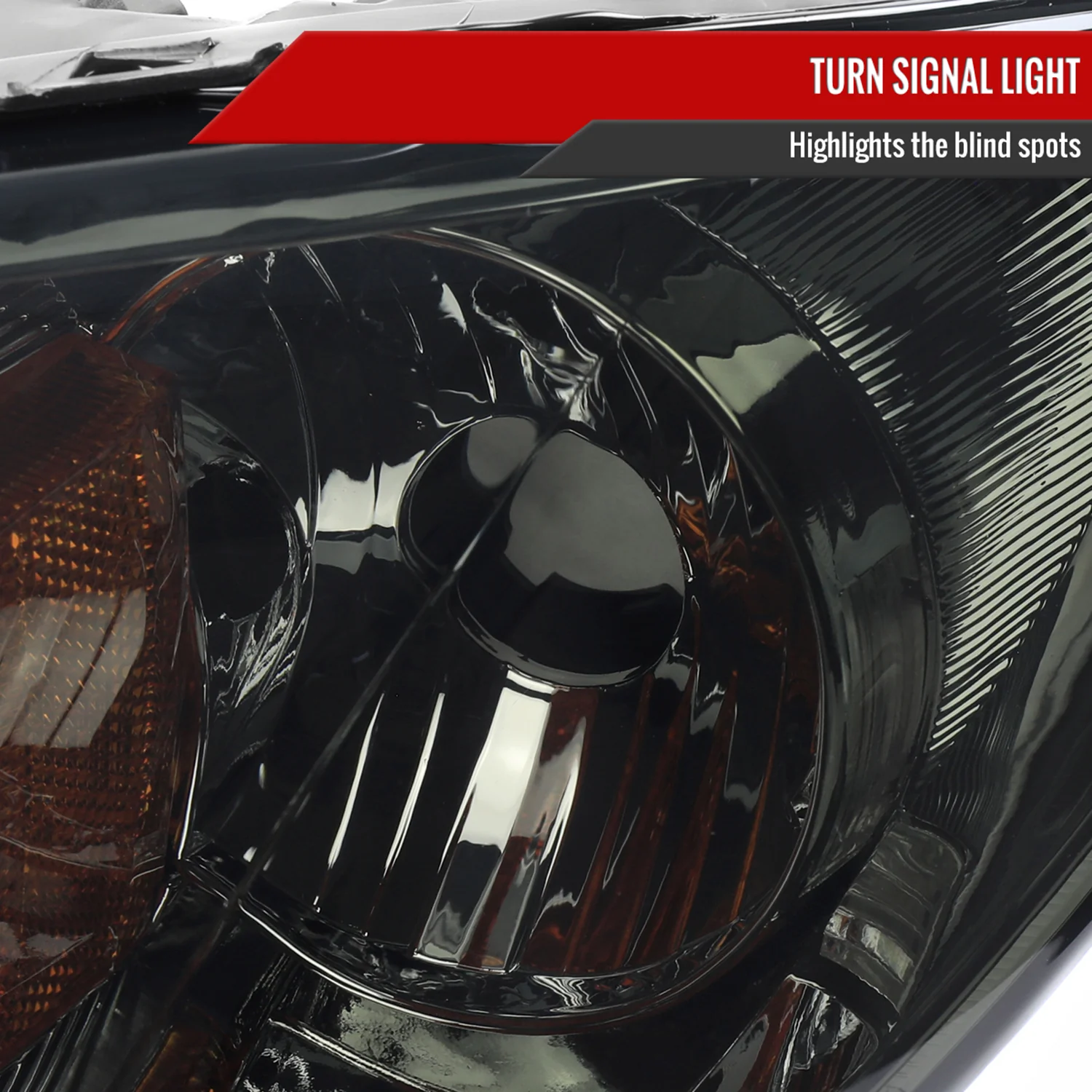 2004-2009 Mazda 3 Sedan Projector Style Headlights Chrome Housing/Smoke Lens - Image 4