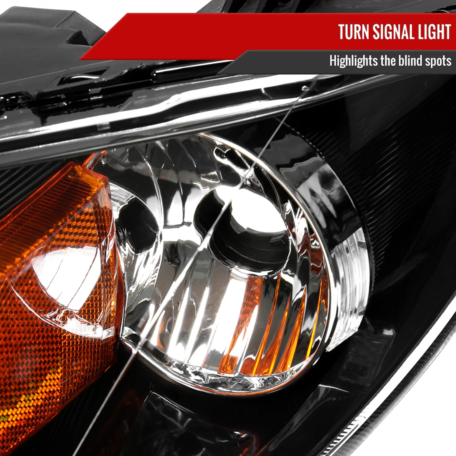 2004-2009 Mazda 3 Sedan Projector Style Headlights Matte Black/Clear Lens - Image 5