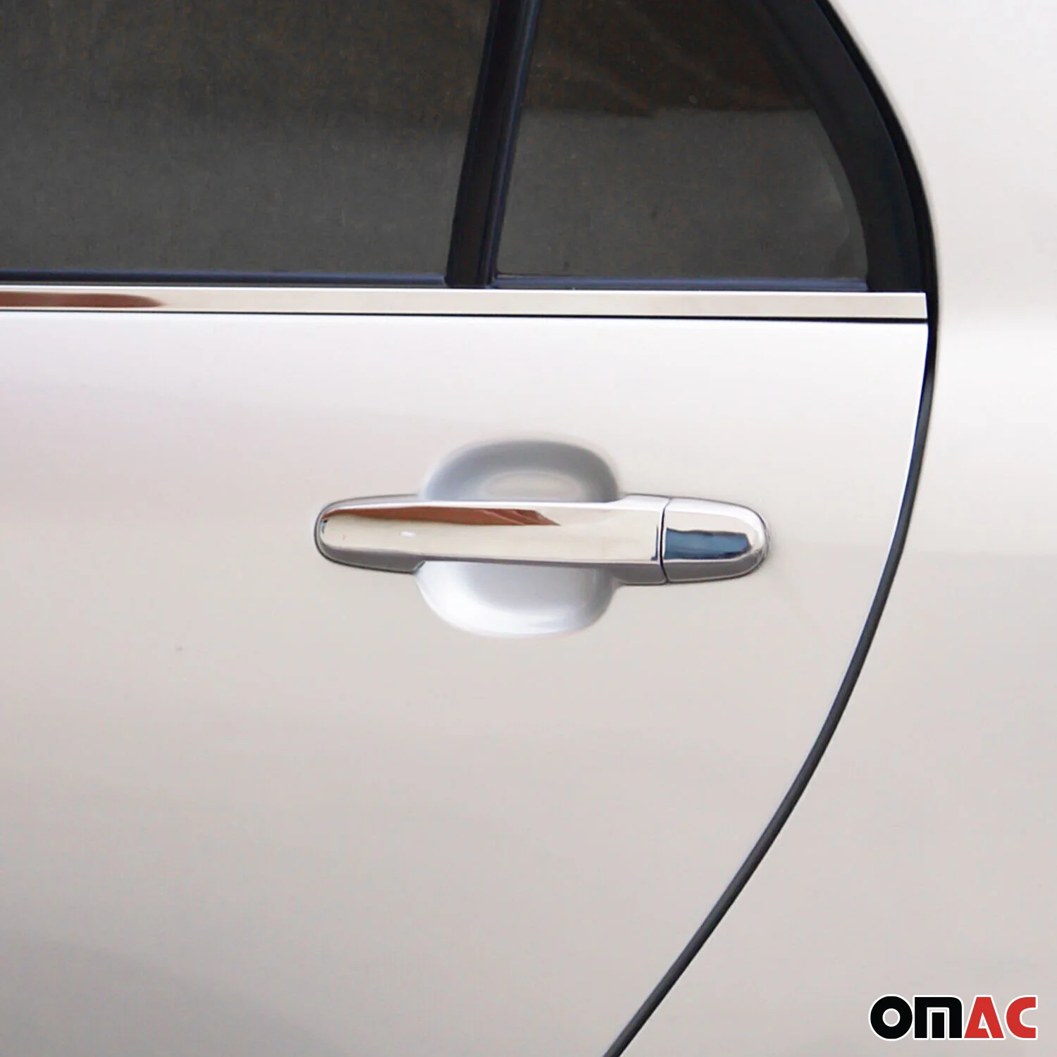 2004-2010 Toyota Sienna Door Handle Cover Protector 4-Door S.Steel Chrome 8Pcs - Image 2