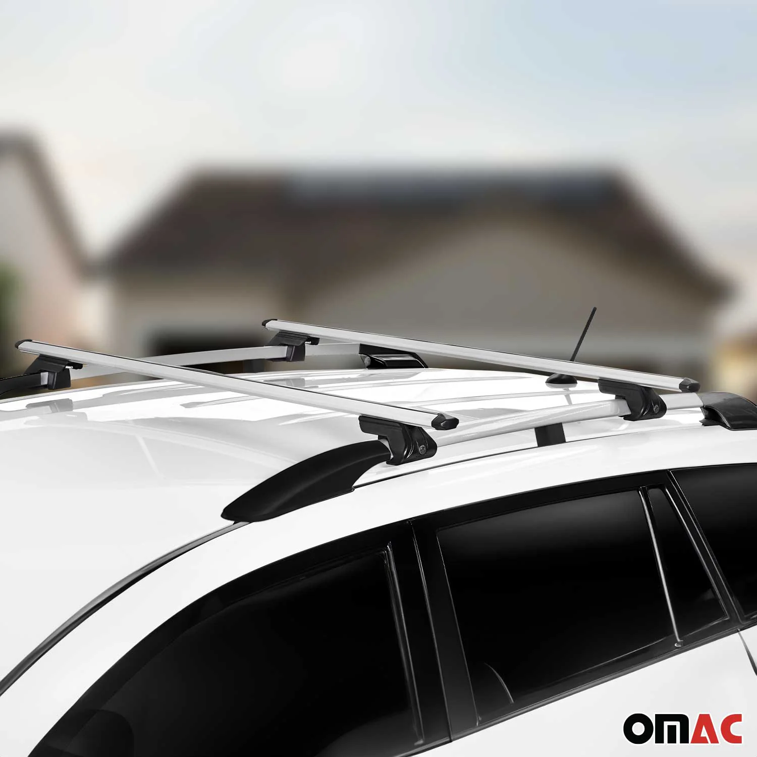 2004-2010 VW Touareg Roof Racks & Roof Rack Rails Silver - Image 2