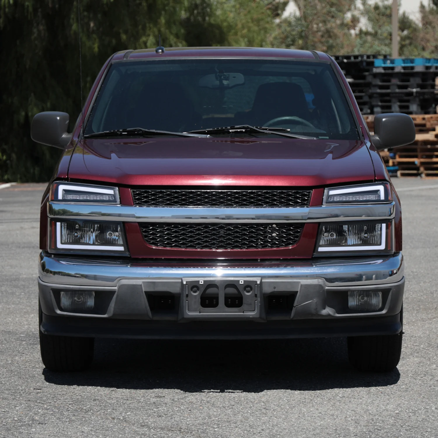 2004-2012 Chevy Colorado/ Canyon/ISUZU I-Series Factory Headlights LED Black - Image 10