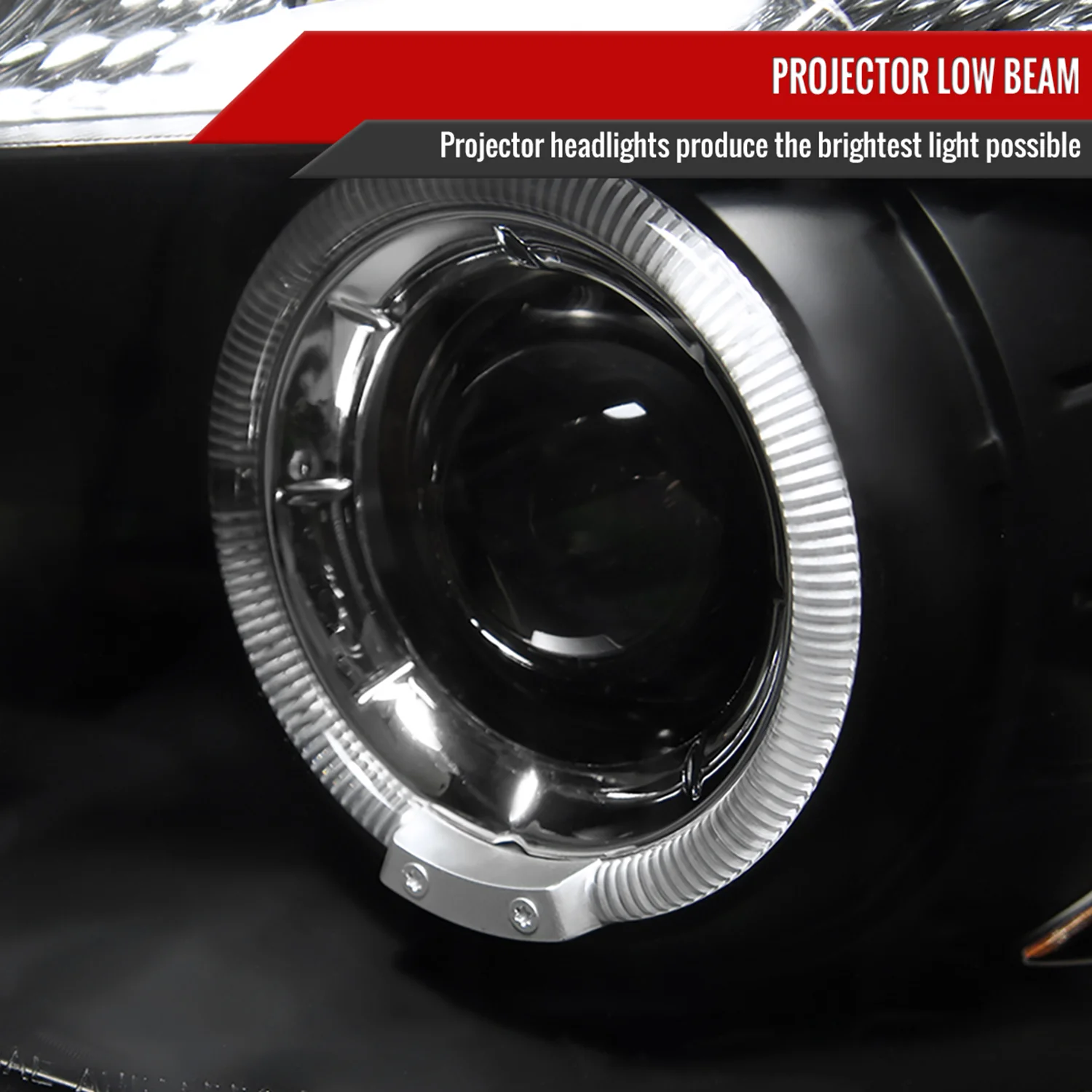 2004-2013 BMW E81 E82 E87 E88 Dual Halo Projector Headlights LED Light Black - Image 3