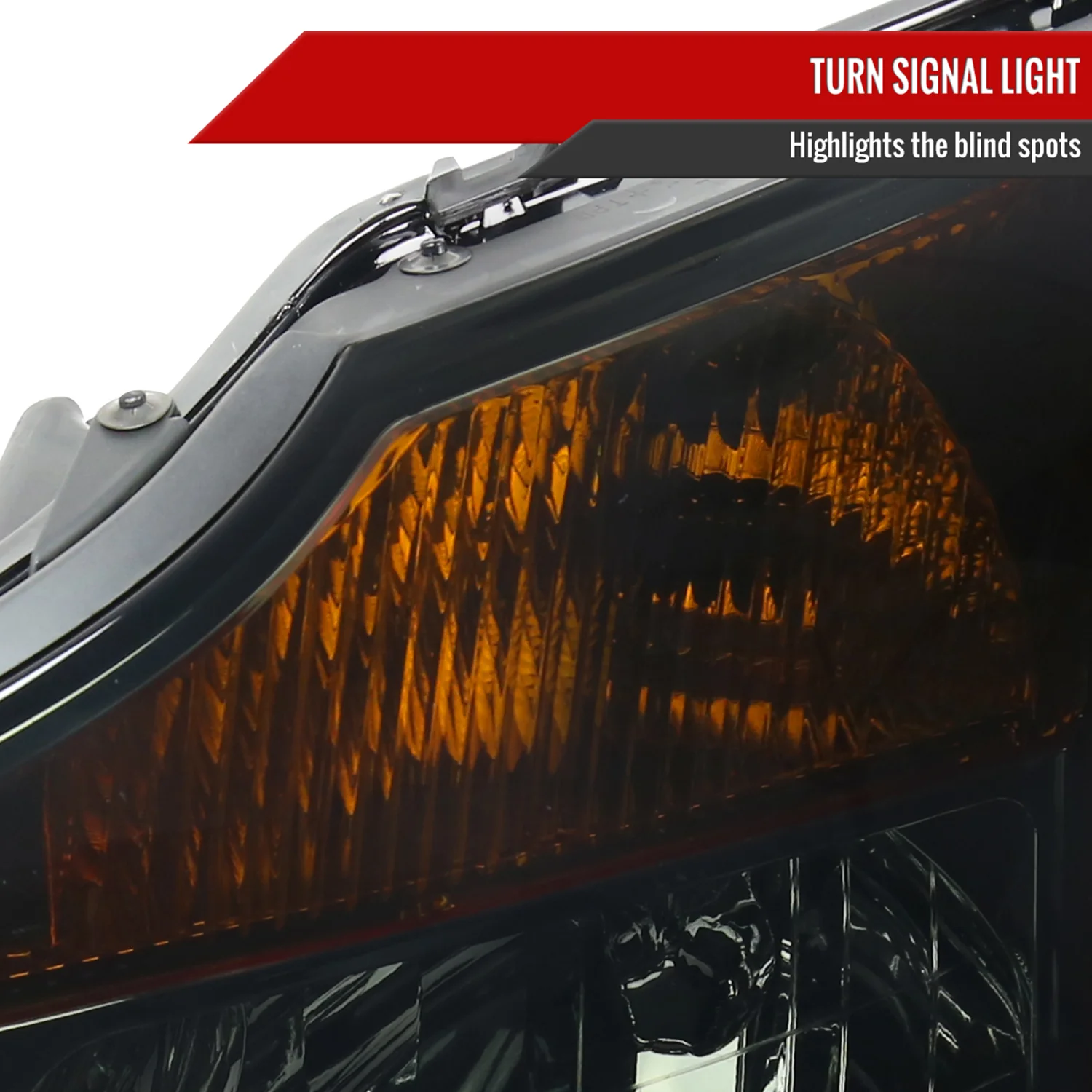 2004-2015 Nissan Titan/04-2007 Armada Factory Headlights Amber Reflectors Smoke - Image 5