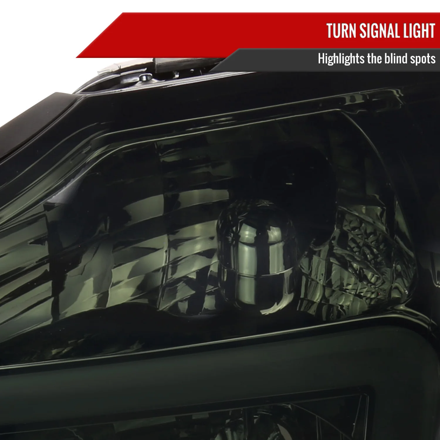 2004-2015 Nissan Titan / 04-2007 Armada LED Bar Factory Headlights Chrome/Smoke - Image 6