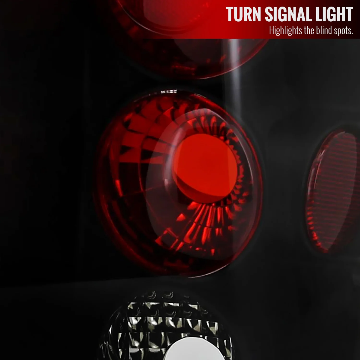 2005-2006 Jeep Grand Cherokee Tail Lights Matte Black Housing/Clear Lens - Image 3