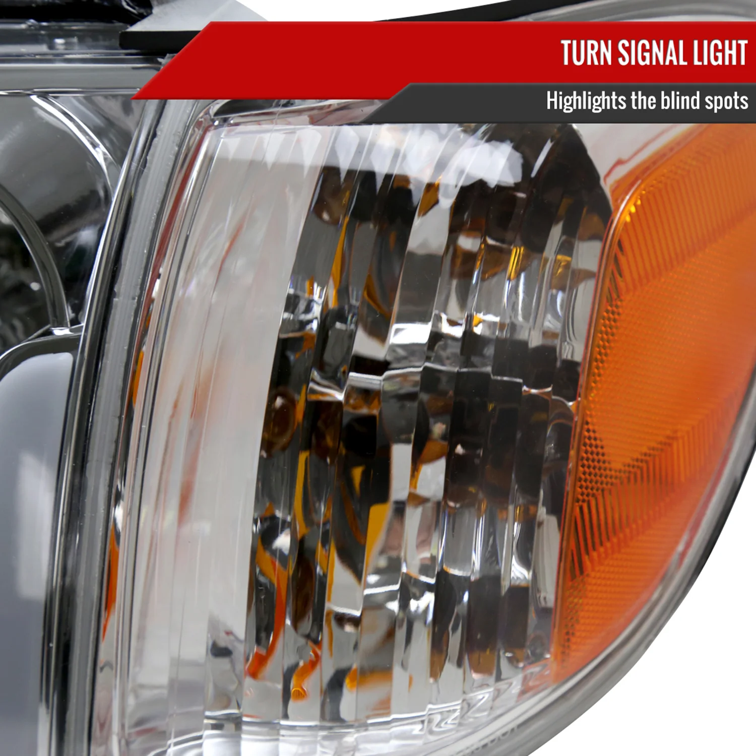 2005-2006 Toyota Tundra/Sequoia LED Bar Factory Headlights Corner Lamps Chrome - Image 5