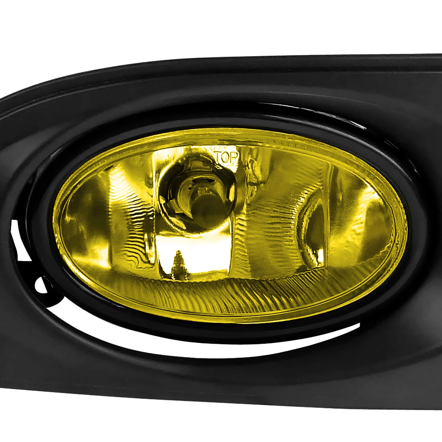 2005-2007 Acura RSX H11 Fog Lights Kit Chrome Housing/Yellow Lens - Image 2