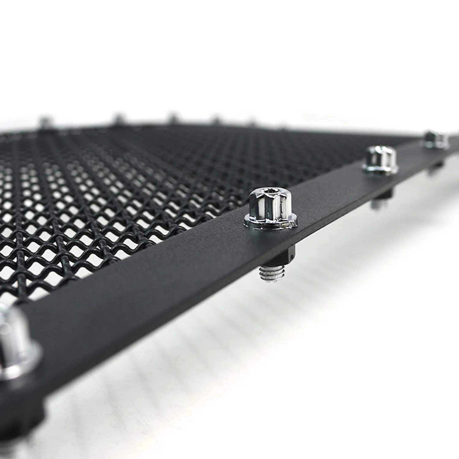 2005-2007 Chevy Silverado Rivet Style Black Stainless Steel Mesh Grille Insert - Image 6
