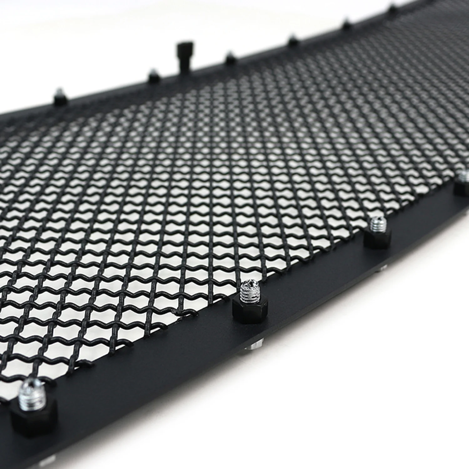 2005-2007 Chevy Silverado Rivet Style Black Stainless Steel Mesh Grille Insert - Image 7