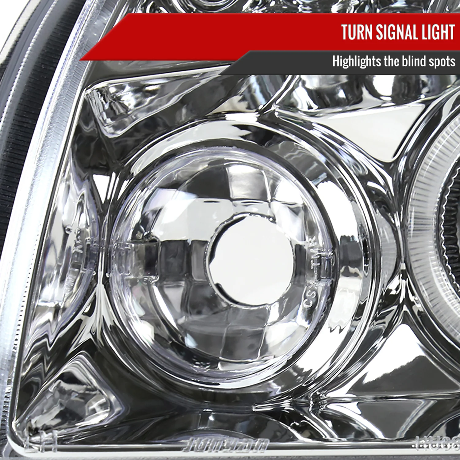 2005-2007 Dodge Magnum Dual Halo Projector Headlights Chrome/Clear Lens - Image 6