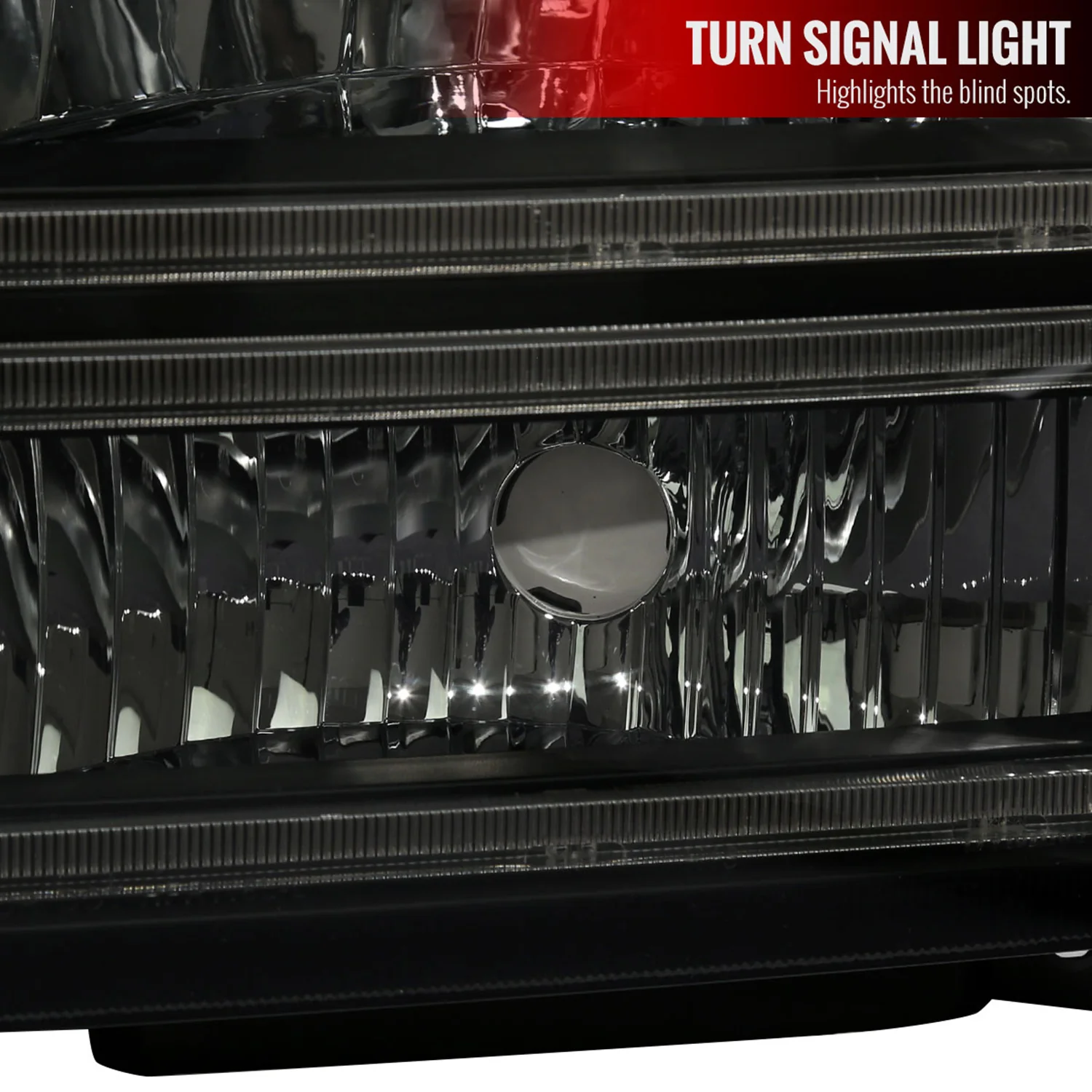 2005-2007 Ford F-250/350/450 SuperDuty Dual LED C-Bar Factory Headlights Black - Image 5