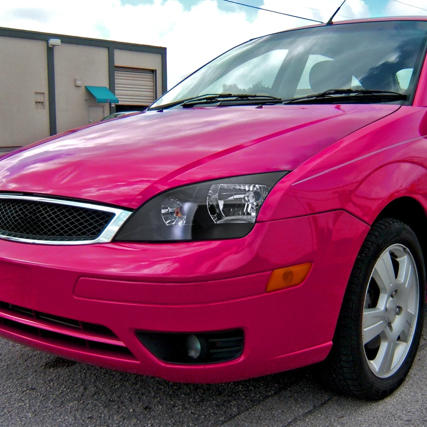 2005-2007 Ford Focus Factory Style Headlights Matte Black Housing/Clear Lens - Image 9