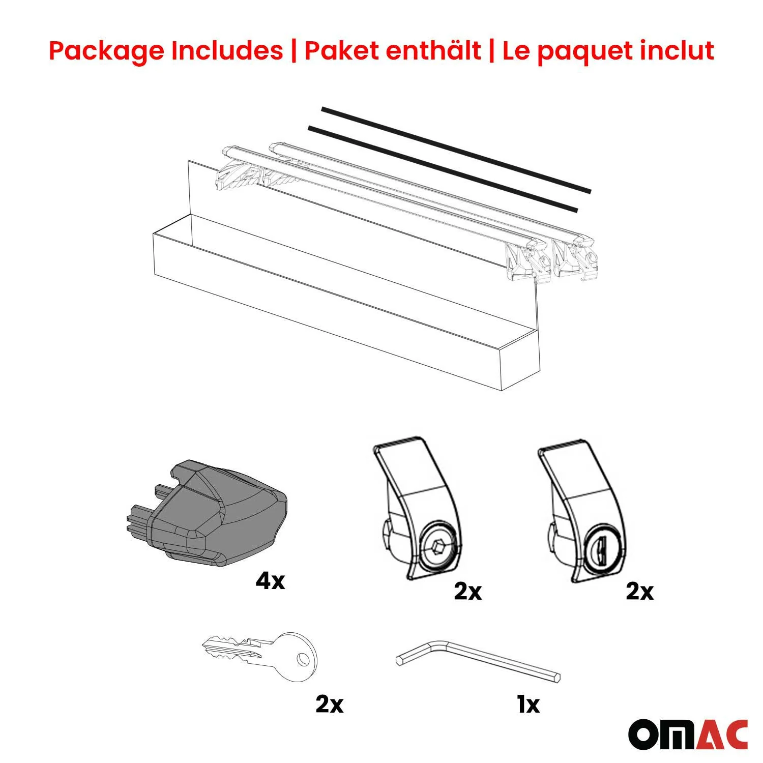 2005-2007 Honda Odyssey Roof Rack Cross Bars Black - Image 8