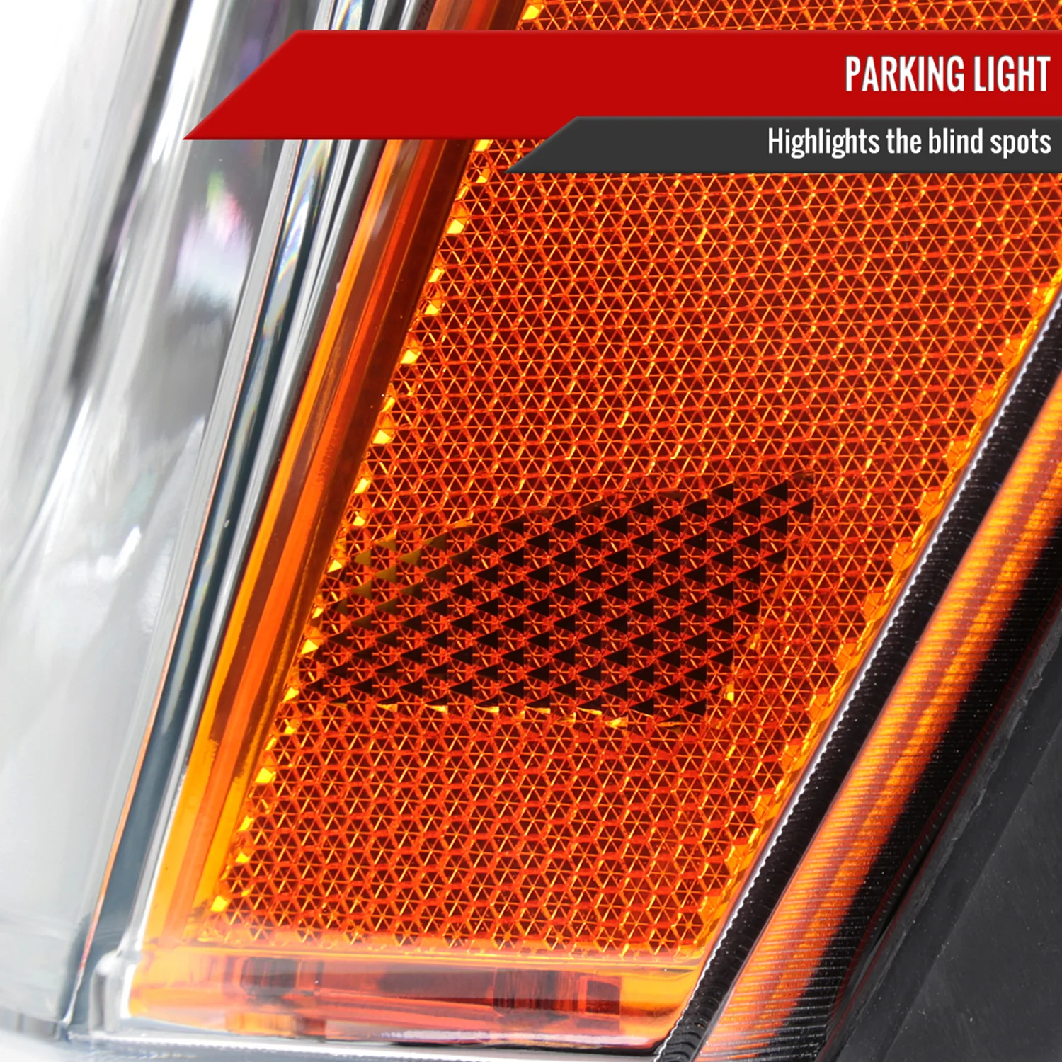 2005-2007 Jeep Grand Cherokee Factory Style Headlights Chrome/Clear Lens - Image 6